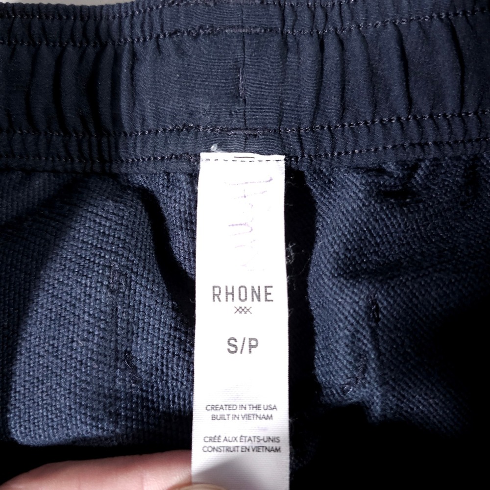 Rhone Cargo Jogger Pants Mens Small Navy Blue Elastic Waist Tapered 102018 - Picture 3 of 9